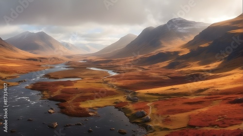 In the highlands  autumn produced ai