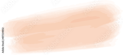 Watercolor peach brush strokes, splash. Abstract background, texture. Color of the year 2024. Vector graphics set. For print, template, web, card, business, packaging 