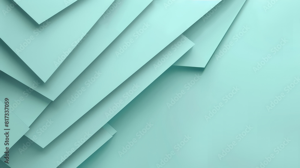 Abstract green, cyan and turquoise geometric pattern with overlapping layers and lines, creating a modern and futuristic design. Abstract green, cyan and turquoise geometric pattern with overlapping layers and lines, creating a modern and futuristic design.