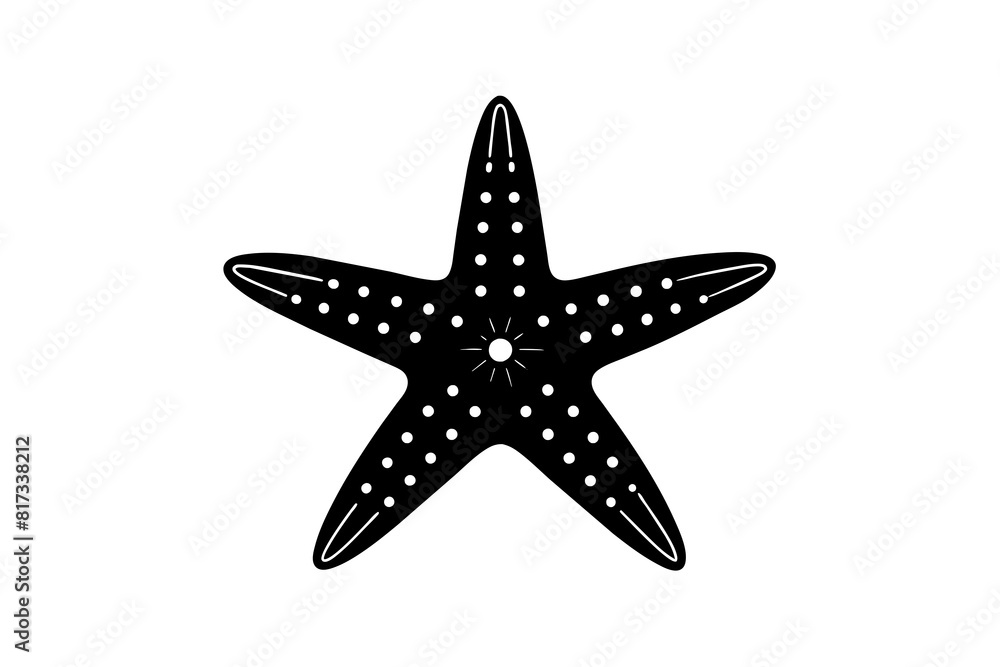 star fish vector silhouette illustration star fish vector silhouette illustration