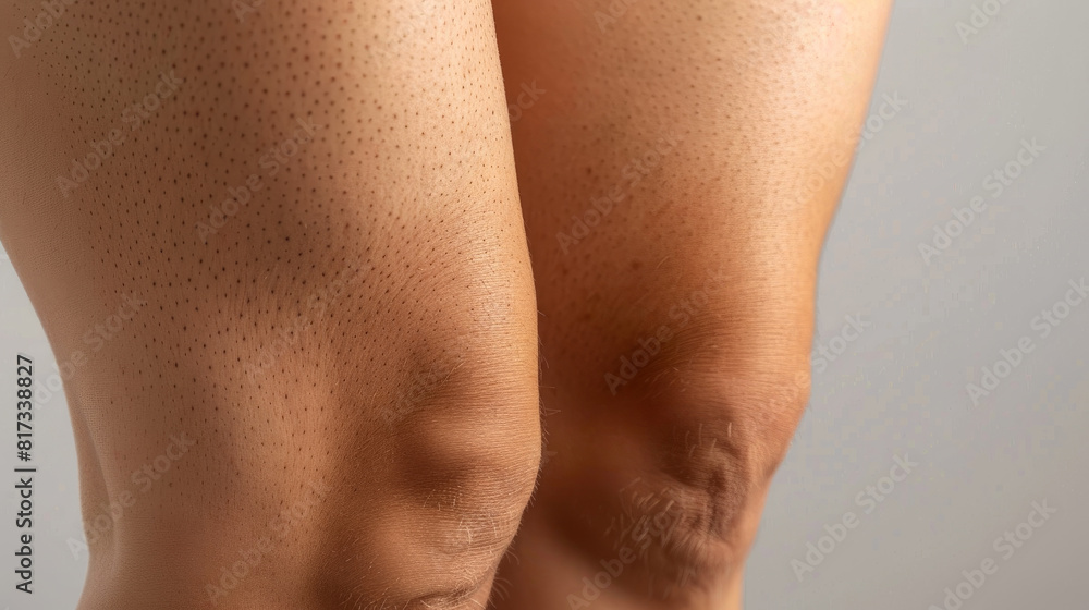 Leg skin problems: stretch marks, cellulite, and varicose veins.