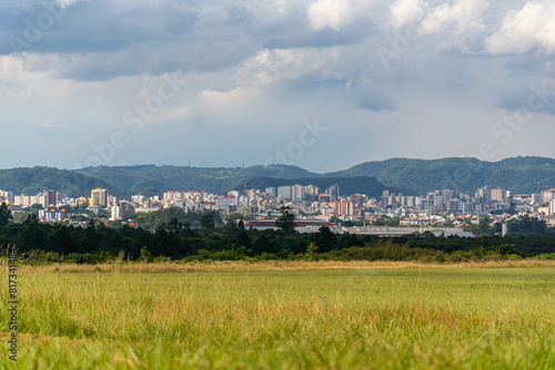 Panoramic view of the city of Santa Maria RS Brazil photo