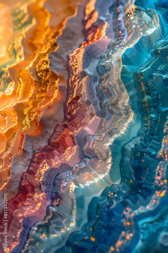 Obraz premium Bring the beauty of a panoramic view into your workflow design Imagine a vibrant and captivating scene unfolding through each step of the process
