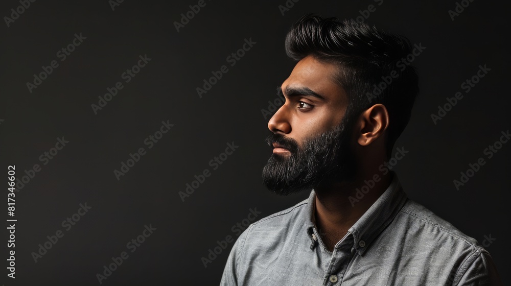 Bearded Man in Pink Shirt 4 Bearded Man in Pink Shirt 4