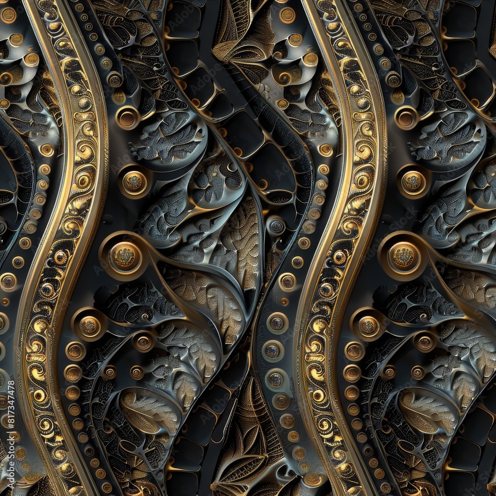 Obraz premium Abstract Pattern, delving into the intricate world of fractal geometry 