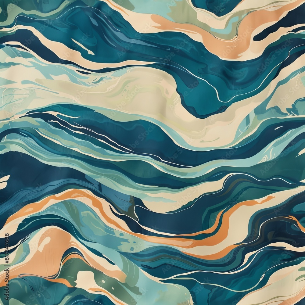 Abstract Pattern, exploring fluid geometry with overlapping waves Abstract Pattern, exploring fluid geometry with overlapping waves