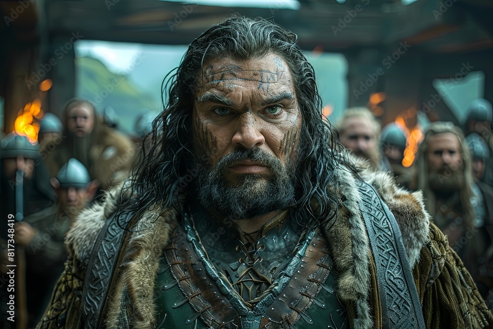Venerated Dwarven Forgeking's Majestic Stance in Enigmatic Lighting Venerated Dwarven Forgeking's Majestic Stance in Enigmatic Lighting
