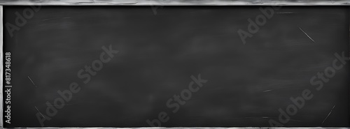  dark blackboard with a thin white border around the edges. The background is plain and blank, suitable for writing or drawing ,black Distressed Grunge wall background 