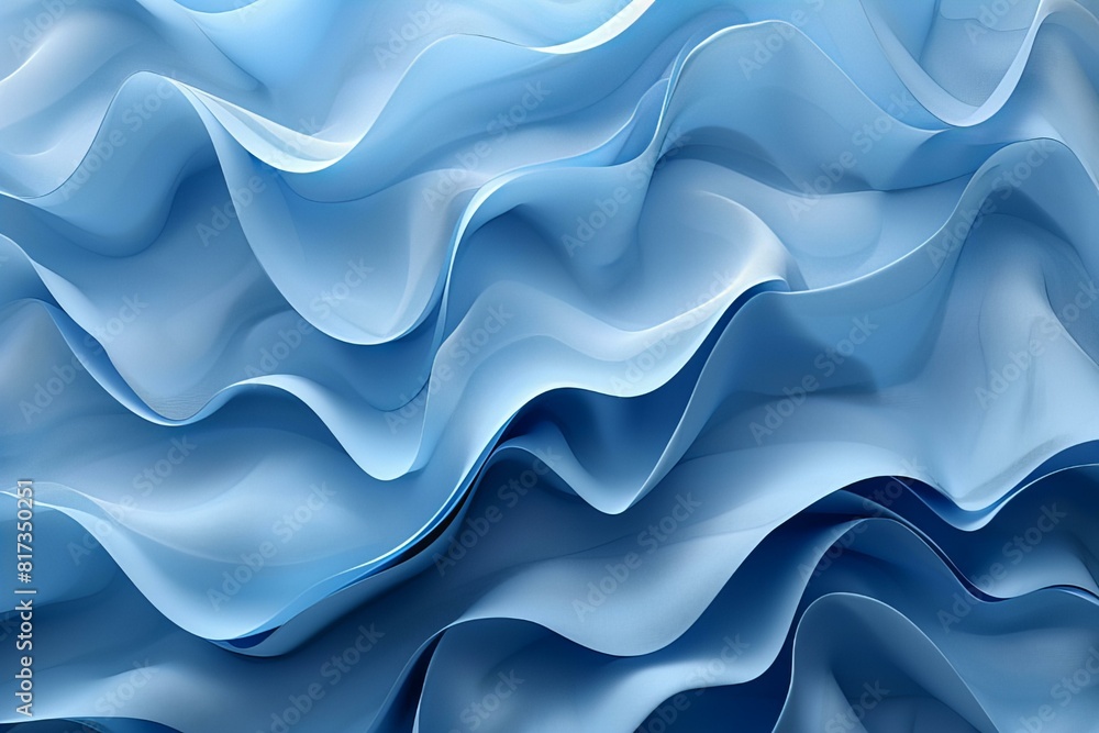 A close up of a blue wavy background with a white backdrop A close up of a blue wavy background with a white backdrop