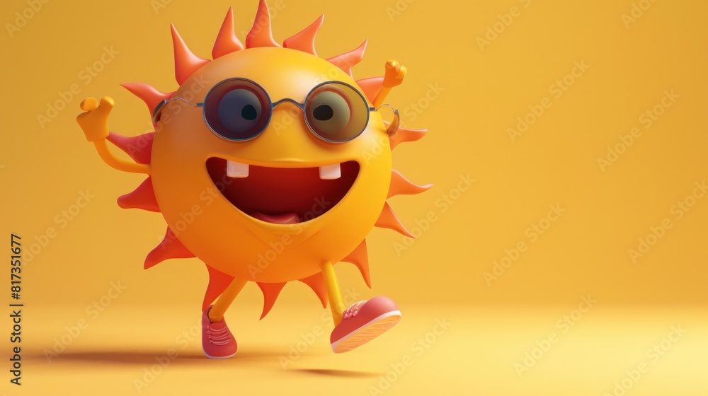 Onset of the arrival of abnormal strong heat, sun is overactive, cartoon style - capturing comedic charm of a funny sun character as it brings on an intense heatwave in a lively cartoon rendition. Onset of the arrival of abnormal strong heat, sun is overactive, cartoon style - capturing comedic charm of a funny sun character as it brings on an intense heatwave in a lively cartoon rendition.