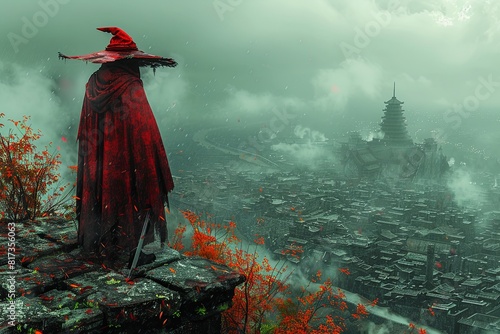 Witch Fighter Concept Art: Striking Contrasts in Ultra Wide Pincushion Lens View