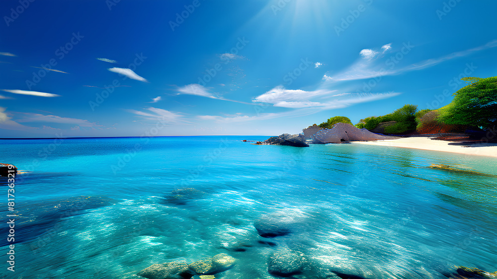 Fototapeta premium Enjoy your honeymoon and vacation in a fantasy world.