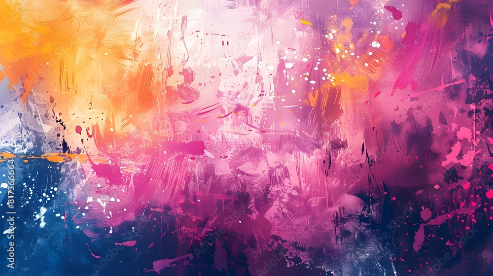 Paint grunge background, brushstrokes with splashes Paint grunge background, brushstrokes with splashes