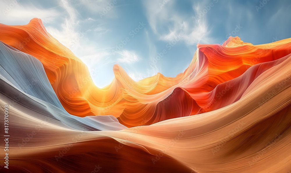 Obraz premium Antelope canyon in arizona, background travel concept
