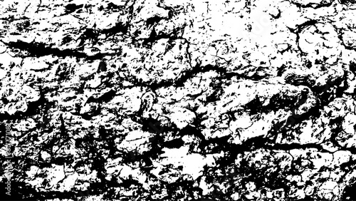 4-73.  Wood Surface Texture Effect - Illustration Old Wood Black and White Vector Texture.	