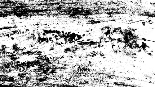 4-86. Wood Surface Texture Effect - Illustration Old Wood Black and White Vector Texture.	