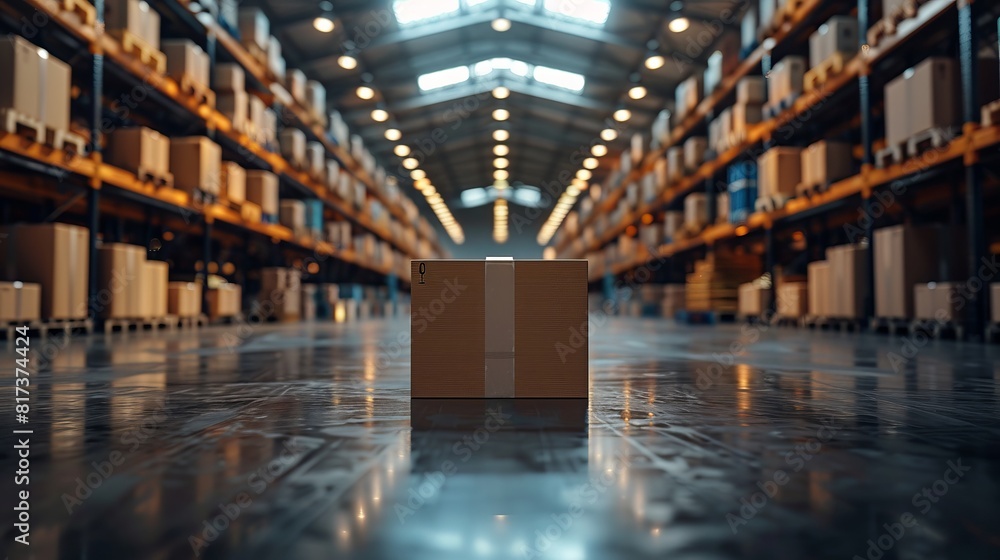 front view of boxes in a warehouse on pallet racks 1 7 front view of boxes in a warehouse on pallet racks 1 7