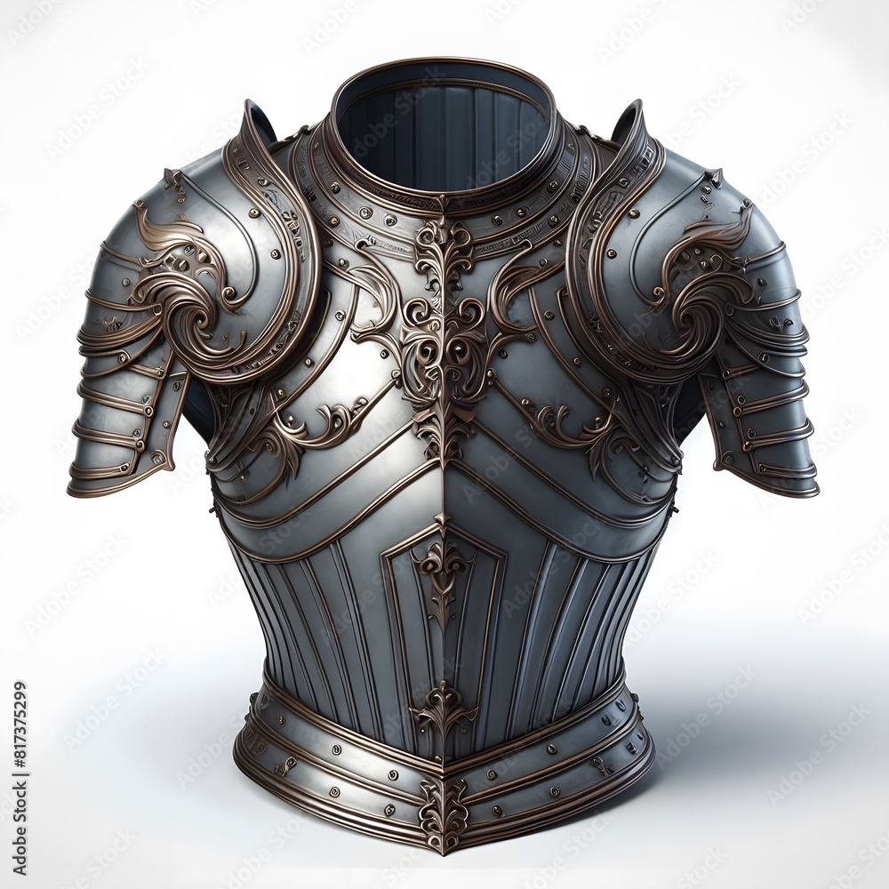 Exquisitely Detailed Medieval Chest Armor with Intricate Engravings and Classic Design Exquisitely Detailed Medieval Chest Armor with Intricate Engravings and Classic Design