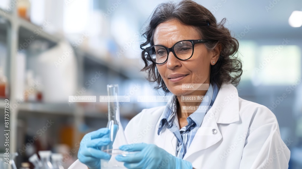 portrait of a scientist looking at a microscope portrait of a scientist looking at a microscope