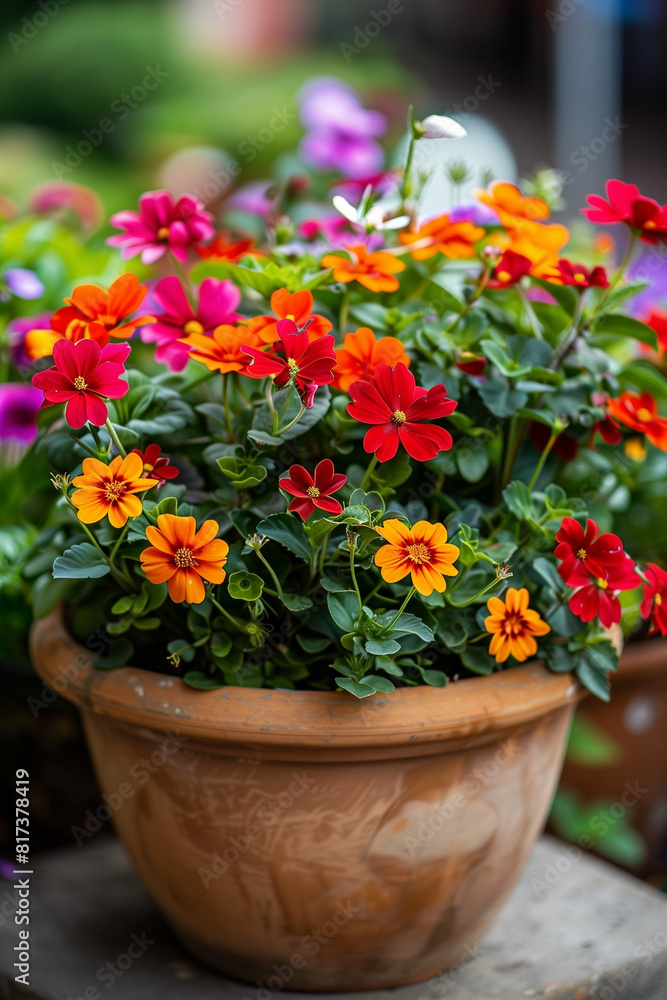 Vibrant Potted Flowers