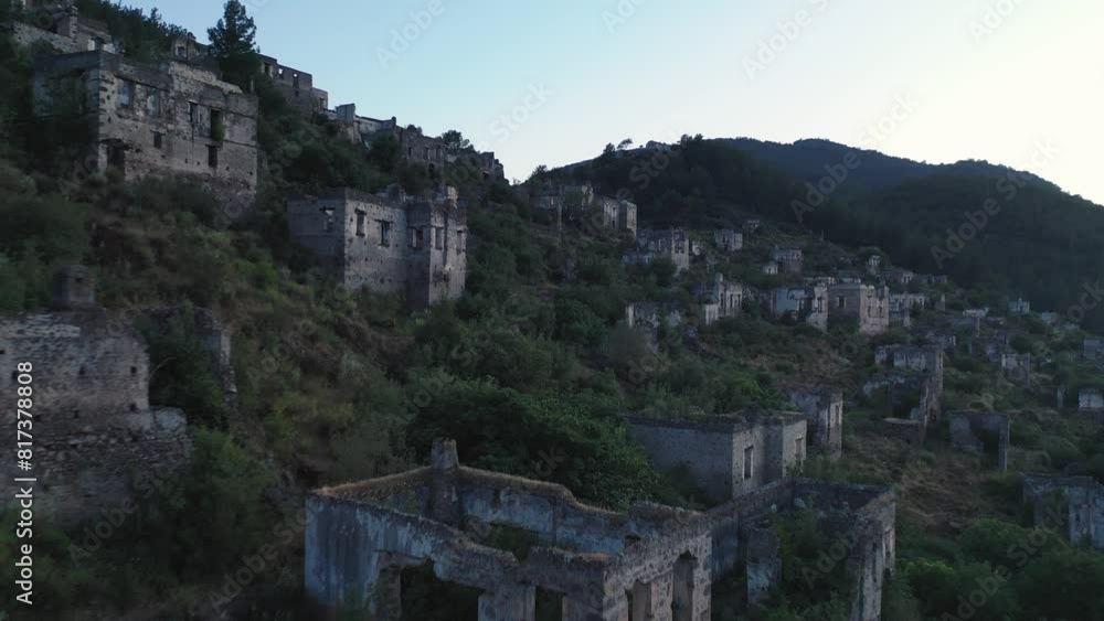 Behind Turkey’s Abandoned Religious Ghost Town Kayaköy (Levissi) Abandoned Village fethiye view from the top of the castle Behind Turkey’s Abandoned Religious Ghost Town Kayaköy (Levissi) Abandoned Village fethiye view from the top of the castle