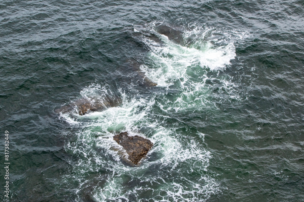 Aerial view of the rocky coast of the Atlantic Ocean in Portugal Aerial view of the rocky coast of the Atlantic Ocean in Portugal