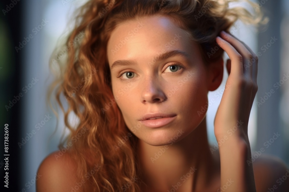 portrait of attractive young woman portrait of attractive young woman