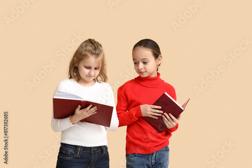 Young Girls Reading Books