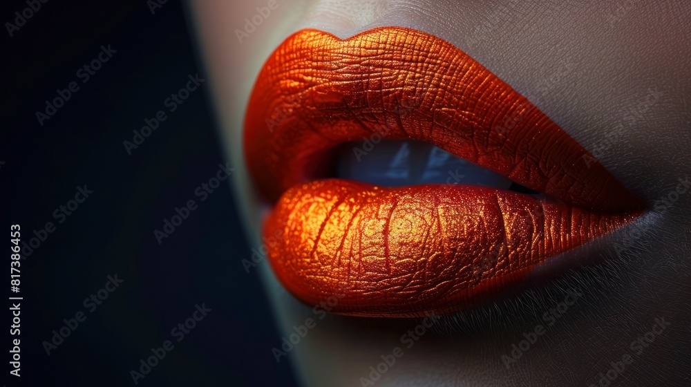 Close up shot photo of a woman lips Close up shot photo of a woman lips