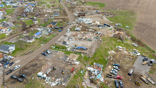 Tornado Damage In Minden, IA