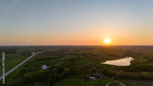 Sunset from Drone