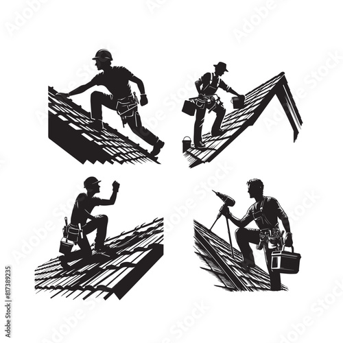 silhouettes of ROOFER