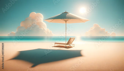 a beach umbrella and a lounge chair. Please take a look and let me know if it meets your expectations.