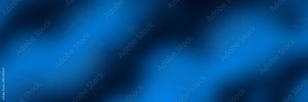 Black navy dark blue abstract background. Color gradient ombre. Noise grain particle. Wave wavy line stripe. Diagonal. Neon electric light metallic shimmer glitter. Design. Wide banner. Panoramic.