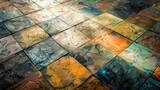 various types of floors abstract background