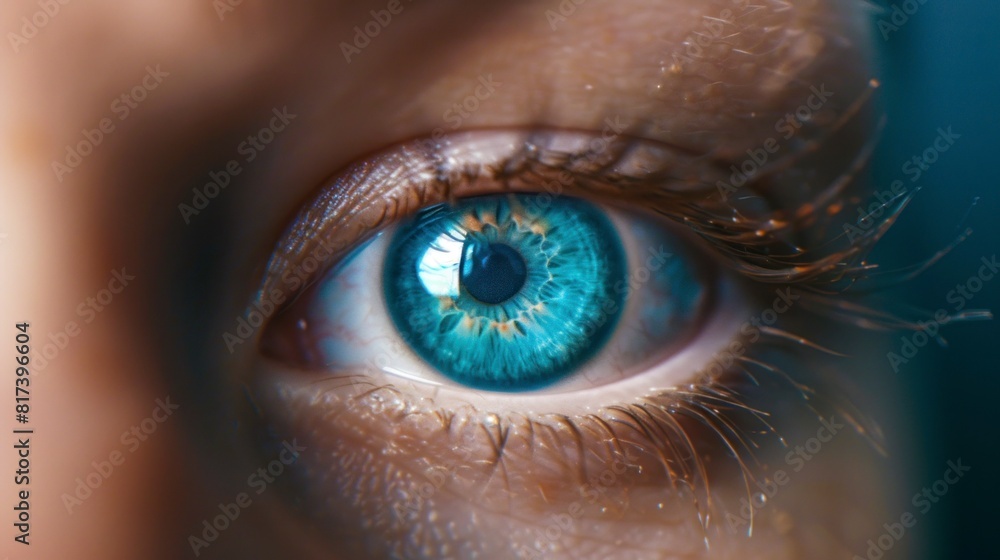 Close-up detail of a blue eye in high resolution and high quality. eye concept, body parts, human, veins Close-up detail of a blue eye in high resolution and high quality. eye concept, body parts, human, veins
