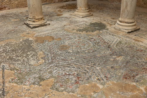 Baths of Antoninus. Antoniniani thermae. Archaeological ruins. Archeological Site of Dougga. Tunisia, Africa photo