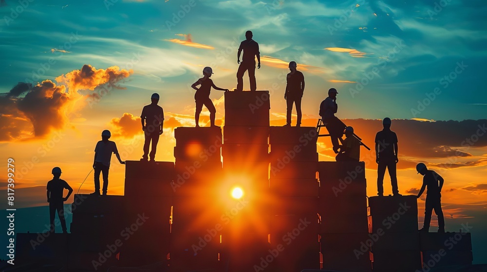Fototapeta premium Career development courses offered online, comprehensive and motivating