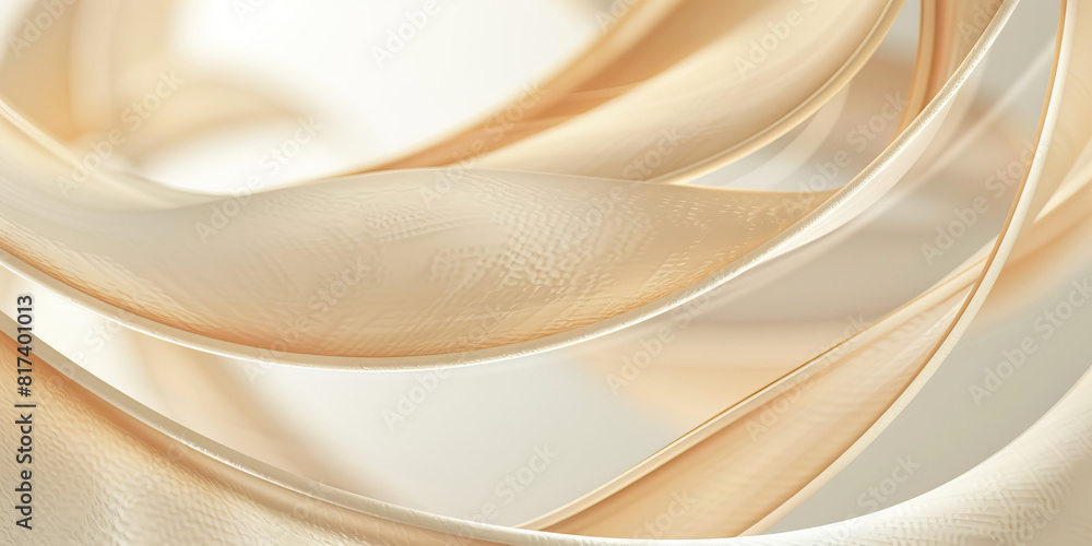 Obraz premium Curly elegant lines across a mirror Abstract and colorful.