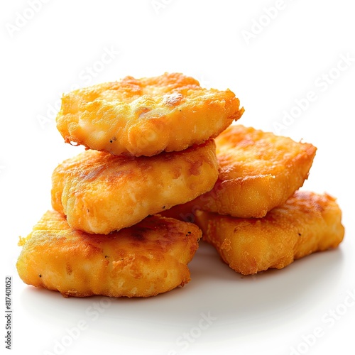 Chicken Nuggets Menu Item Fresh Tasty Food Photo Isolated White Background Crispy Delicious Organic Snack Fastfood Meal Culinary Concept