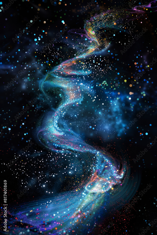 An abstract magical trail for background An abstract magical trail for background