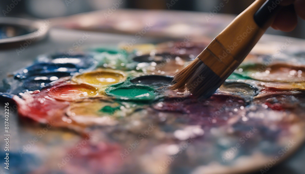 paints and brushes paints and brushes