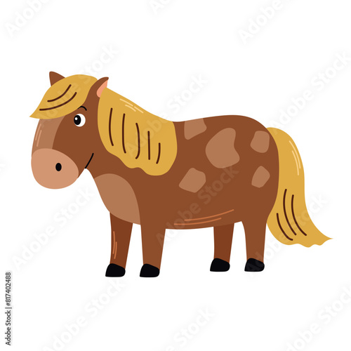 Pony icon clipart avatar logotype isolated vector illustration