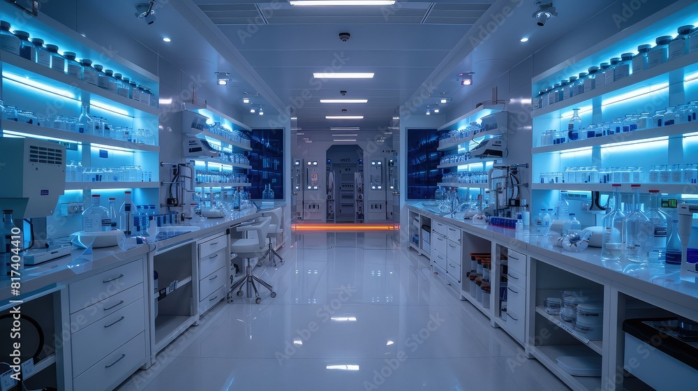 Futuristic medical laboratory backgrounds