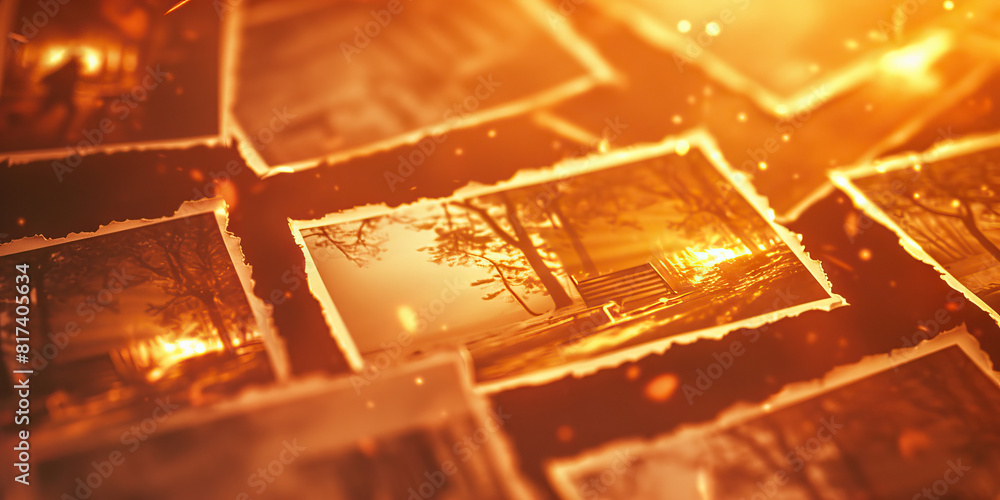 The warm amber of old photographs flicker in nostalgia. Antique film. The warm amber of old photographs flicker in nostalgia. Antique film.