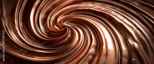 Abstract Background World Chocolate Day, Chocolate Foam And Swirl, World Chocolate Day Background