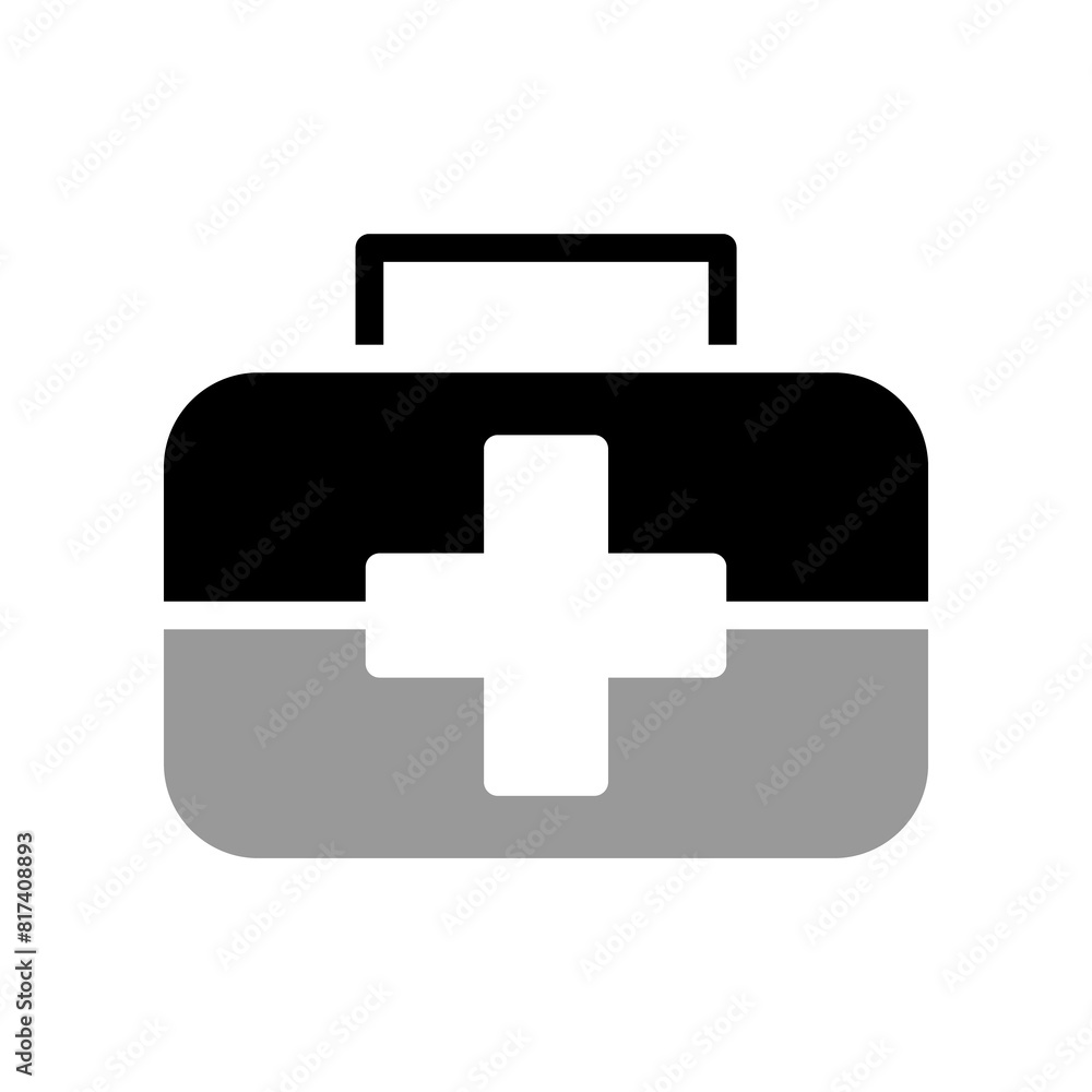 Obraz premium First Aid Box kit icon PNG