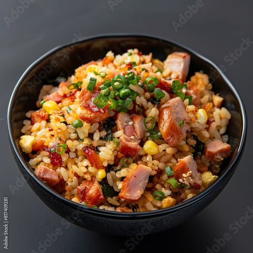 Image photography of Japanese food that chaahan rice, high quality image and good apply for your menu book.
