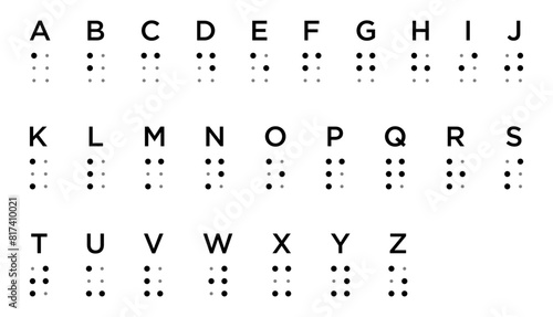 alphabet braille template