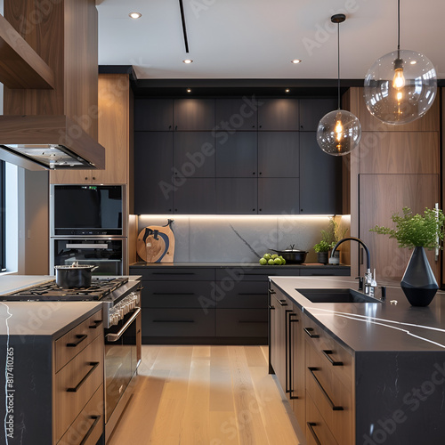 modern kitchen interior